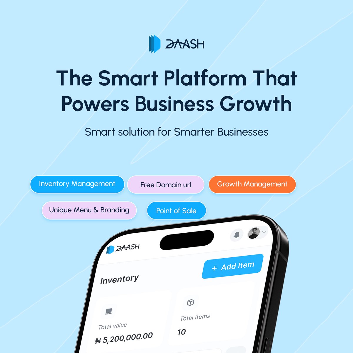 daashapp_'s tweet photo. Your business deserves smarter solutions! 💡📈
With Daash, you can manage inventory, track sales, build your brand with a unique menu, and even get a free domain for your online presence—all in one place. 🚀
#Daash #SmarterBusiness #BusinessGrowth #POS #InventoryManagement https://t.co/ODmg9DuLf7