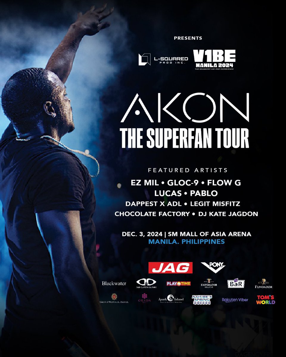 onemedia_global's tweet photo. [V1BEMANILA GIVEAWAY] Get a chance to see  performances live by the one and only #AKON along with #GLOC9, #PABLO, #LUCAS, #EZMIL, #FLOWG and many more! 🔥 

📌 follow @onemediaaccess ALL social media accounts
📌 like and qrt with the artist you want to see today

3 winners will be chosen announced at 3PM today. #V1BEManila2024 #GrandestHipPopExperience @LSquaredProdPH