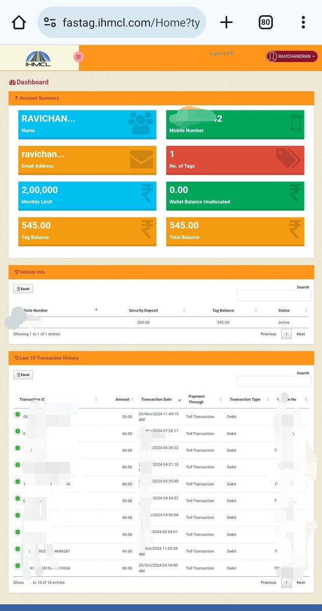yuvanesh_'s tweet photo. @FASTag_NETC @FASTag_NETC Please check fastag issued by ihmcl. Please help to resolve the issue
@_DigitalIndia @narendramodi @NHAI_Official @nitin_gadkari @OfficeOfNG https://t.co/ahSXBRec9V
