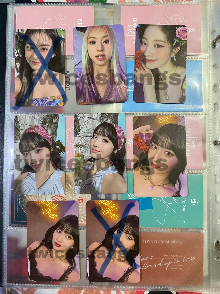 saneyw's tweet photo. twice photocards 

clearance sale!! 

bebas pilih IDR 100k/3 pc 😊

❎ = sold
🍊 available, boleh keep 

from tangerang indonesia https://t.co/QyzDYeQyhv