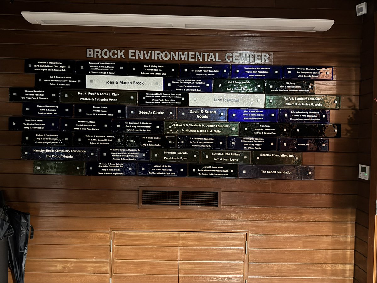 CashJackson0606's tweet photo. Tonight, I’m honored to attend the Chesapeake Bay Foundation’s event at the Brock Environmental Center, a model of sustainability and environmental innovation. Meeting Joan Brock and learning about her contributions to this national treasure is inspiring. #SaveTheBay https://t.co/Ob8Y7X8A8P
