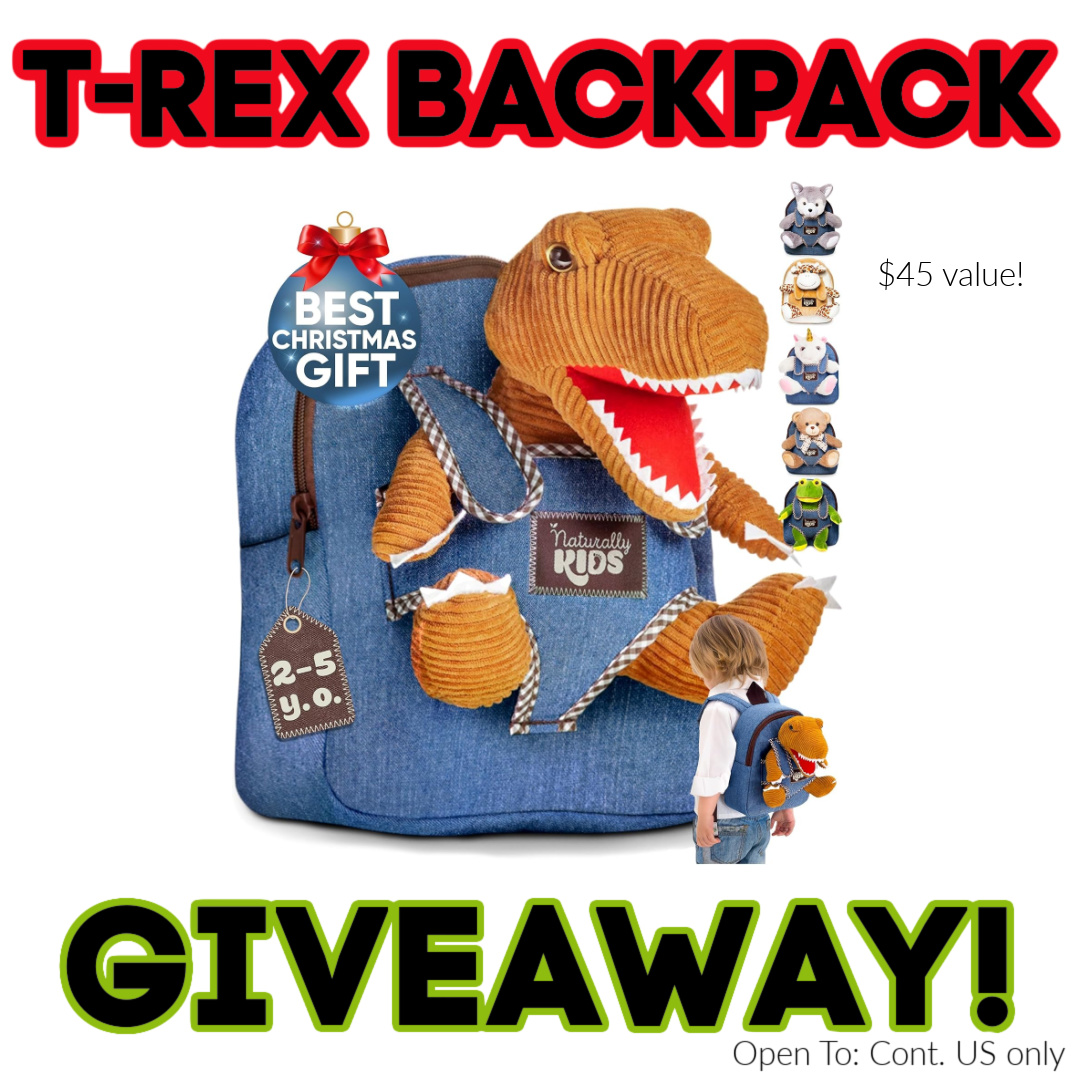 EmilyReviewsCom's tweet photo. Check out this awesome Naturally KIDS T-Rex Dinosaur Toys Backpack Giveaway over at @emilyreviewscom !  #giveaway #sweeps #sweepstakes #dino #dinosaur #backpack https://t.co/yfzKjvKgVO https://t.co/8B1ixe075i