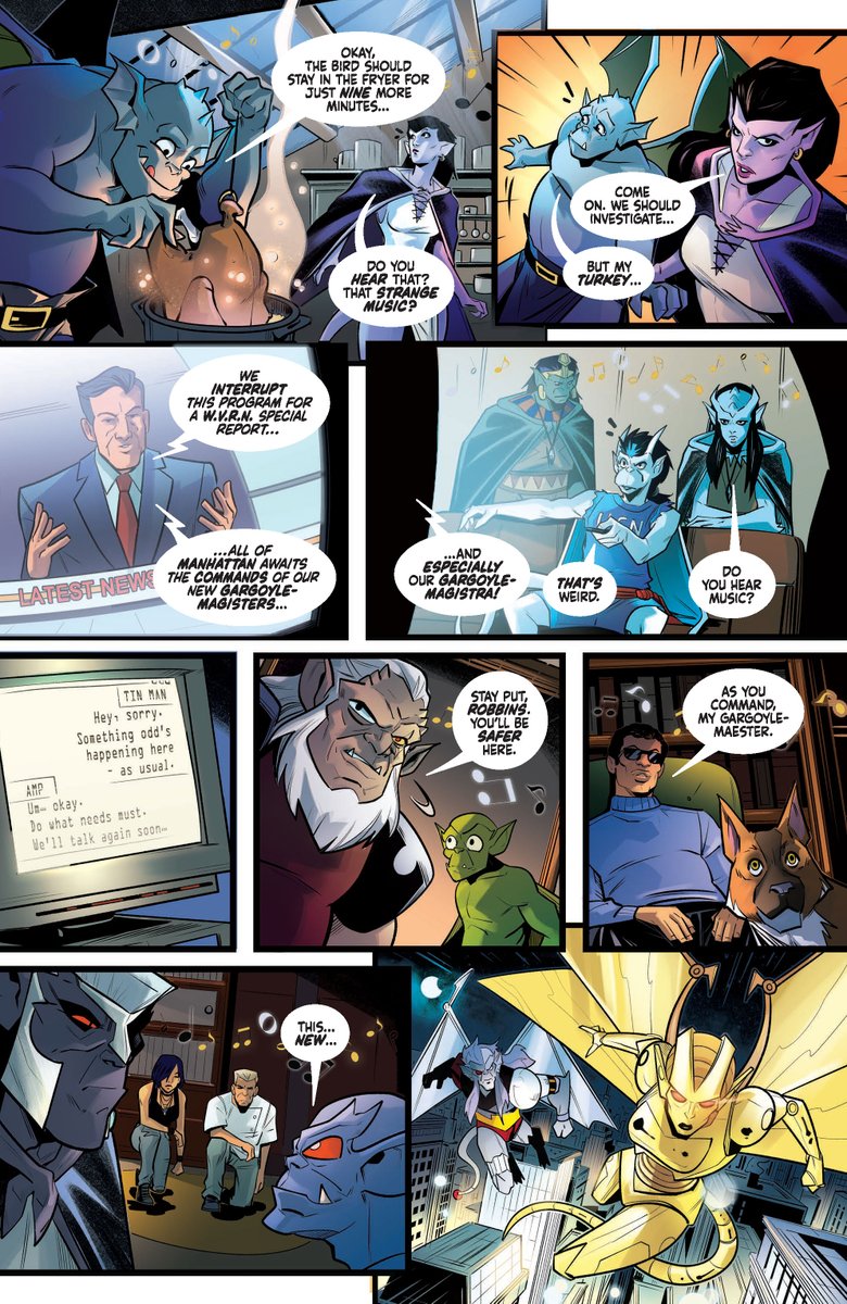 FromEyrie's tweet photo. Preview pages for Gargoyles Quest #5 written by @Greg_Weisman, art by @PasqualeQualano, and published by @DynamiteComics 

On sale Wednesday, December 4th! https://t.co/Z0OYrF708q