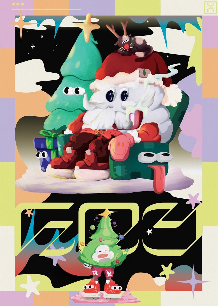 _CLOUDDREAM's tweet photo. hello december 2024 🌲🎄

#procreateart #printing #artwork #Christmas2024 #Christmas https://t.co/45iIpXdZfw