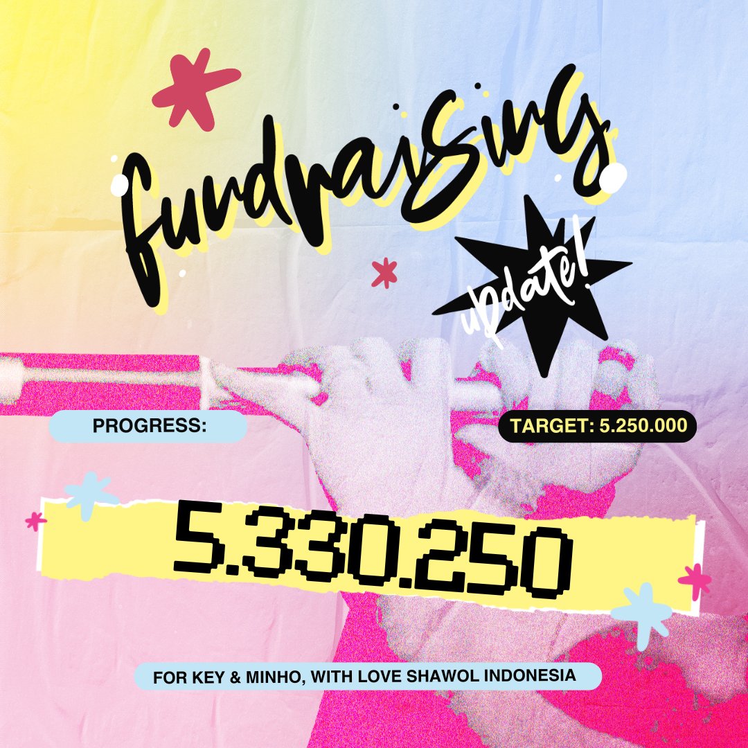 < Fundraising Project > 

Target achieve!✨

Terima kasih untuk Shawol yang sudah berpartisipasi dalam fan projects untuk KEY dan MINHO! ❤️ 

See you there! 😎

#KEY #MINHO  #SemangatBaruTransmedia23
#TransmediaFestival2024