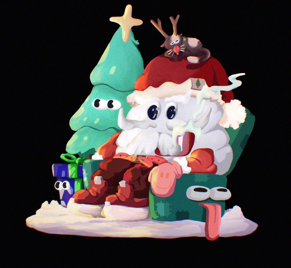 _CLOUDDREAM's tweet photo. hello december 2024 🌲🎄

#procreateart #printing #artwork #Christmas2024 #Christmas https://t.co/45iIpXdZfw