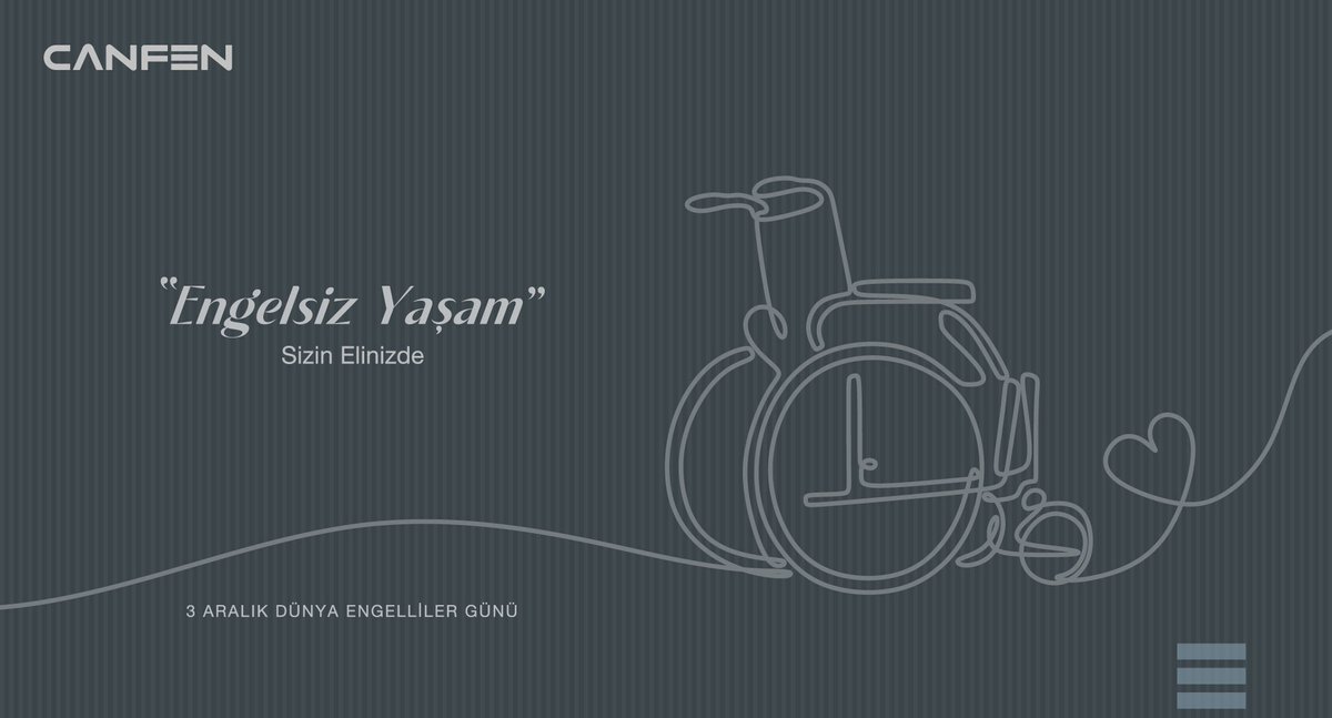 Engelsiz yaşam sizin elinizde #3aralıkdünyaengellilergünü #canfeninşaat