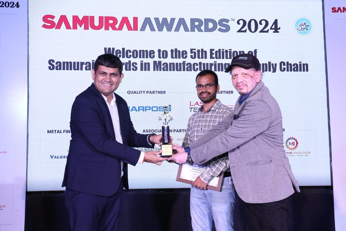AceMfgSystems's tweet photo. Congratulations to Ace Designers - Machining Center Division for winning Digital Samurai award in Large Manufacturing Enterprise Category and Productive Samurai in SCM Category @ 5th Edition of The Samurai Awards &amp; Conference 2024.
#milling #manufacturing #cncmachines https://t.co/ZiTtUczNoq