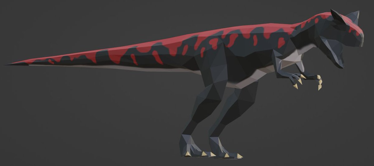 Gooplearts's tweet image. Demon Carnotaurus progress.
#JurassicPark #JurassicWorld #JurassicWorldRebirth #Blender #Dinosaur