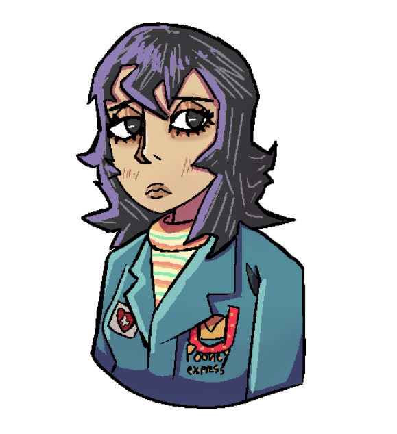 Derpydoo69's tweet photo. Anya doodle (never played nor watched the game hopefully nothing bad happens to her in the game) #Mouthwashing #anyamouthwashing #art https://t.co/wPDZoGvMun