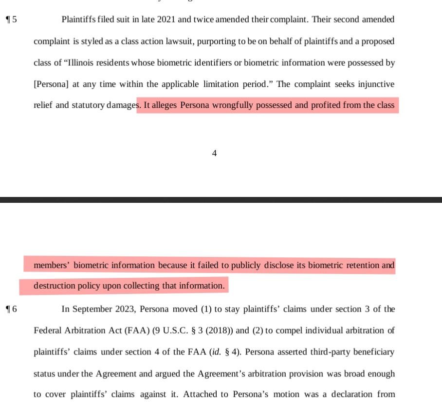 Persona, the verification app VRChat wishes to use, has two ongoing class-action lawsuits: one for using your data for training AI, and a similar one for illegally profiting off it. They're also trying to force arbitration. I recommend providing feedback: feedback.vrchat.com/age-verificati…