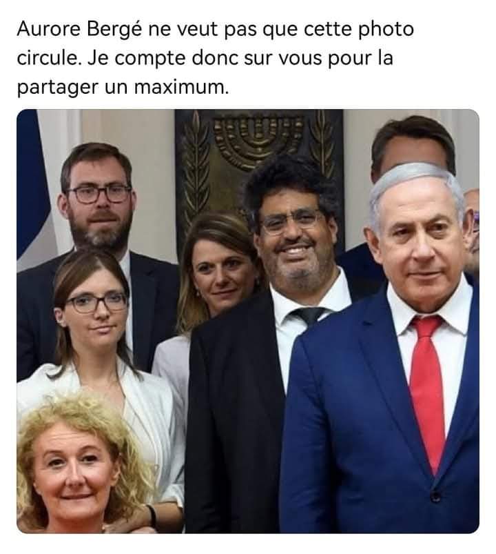 MoBentahar's tweet photo. Aurore Bergé, Meyer Habib
Même combat : le sionisme de combat https://t.co/DF14fnTaMb