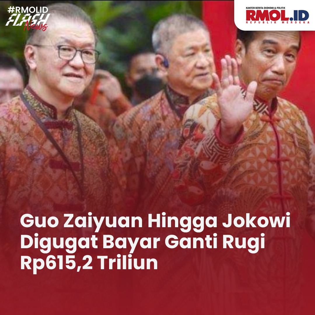 rmol_id's tweet photo. Guo Zaiyuan Hingga Jokowi Digugat Bayar Ganti Rugi Rp615,2 Triliun 

Taipan Sugianto Kusuma alias Aguan, pemilik Agung Sedayu Group, digugat secara perdata terkait proyek strategis nasional (PSN) Pantai Indah Kapuk 2 (PIK-2). https://t.co/XNRXL1j6zZ