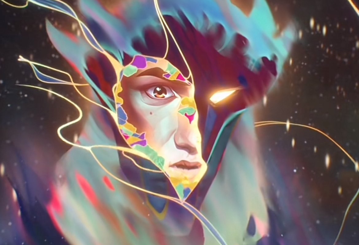 Nixxez2's tweet image. Referencing The Phantom Opera to symbolise Viktor’s tragedy is such an interesting choice - not only mirroring how Viktor perceives himself but also the jealousy that transpires between Mel, Jayce and Viktor (1/2)