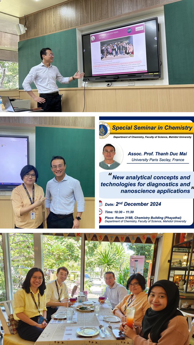 Duc Mai (@maithanhduc) on Twitter photo My first seminar at Uni. Madihol Bangkok in a trip to different asian countries under the program CNRS Emergence@International and BQI Paris Saclay. To introduce our research activities <a href="/umr8612/">Institut Galien Paris-Saclay (IGPS)</a> #teamPNAS and initiate new collaborations ! My first seminar at Uni. Madihol Bangkok in a trip to different asian countries under the program CNRS Emergence@International and BQI Paris Saclay. To introduce our research activities <a href="/umr8612/">Institut Galien Paris-Saclay (IGPS)</a> #teamPNAS and initiate new collaborations !