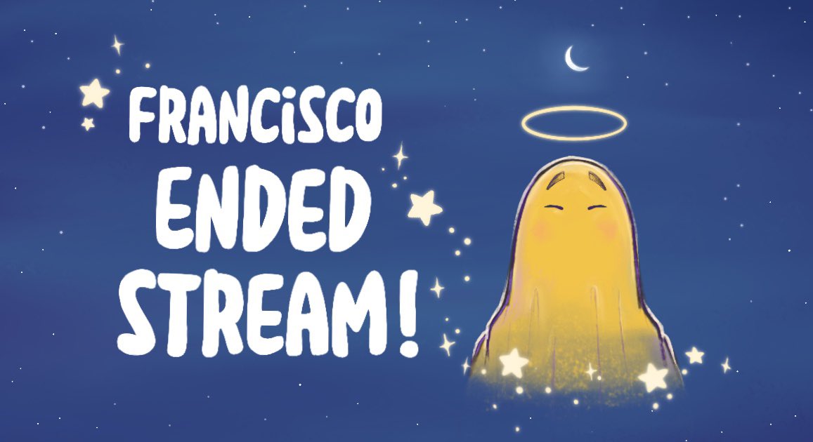 gildedtwt's tweet photo. Francisco ended stream!! https://t.co/U7iJmXZMqP