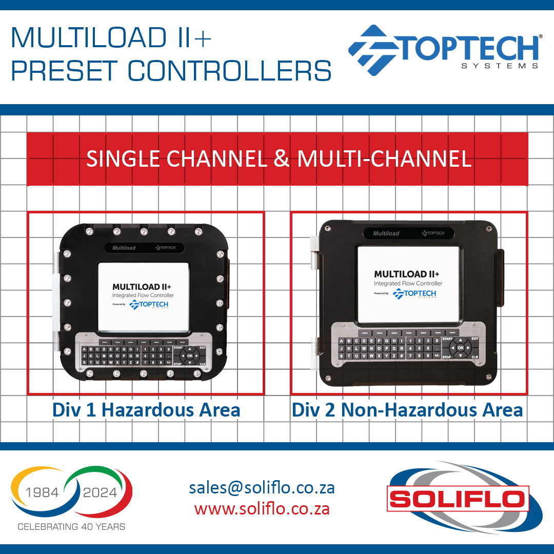 SolifloSA's tweet image. MultiLoad II+ is the latest version of TopTech Systems’ world-class single or multi-channel #PresetController. Controls up to 12 loading arms per bay and up to 5 meters &amp;amp; 16 additives per arm. sales@soliflo.co.za