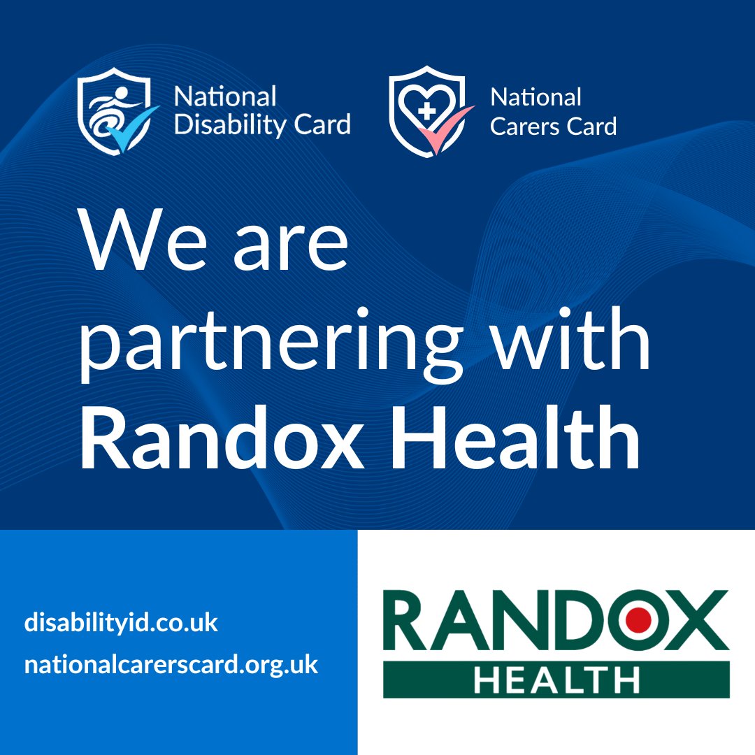National Disability & Carers Card Scheme (@disability_id) on Twitter photo We're delighted to welcome <a href="/RandoxHealth/">Randox Health</a> as a partner, giving card holders access to exclusive discounts on in-clinic & at-home tests.
Read more: ow.ly/XCwO50Uj99Q
#DisabilityInclusion #Accessibility #Inclusivity We're delighted to welcome <a href="/RandoxHealth/">Randox Health</a> as a partner, giving card holders access to exclusive discounts on in-clinic & at-home tests.
Read more: ow.ly/XCwO50Uj99Q
#DisabilityInclusion #Accessibility #Inclusivity