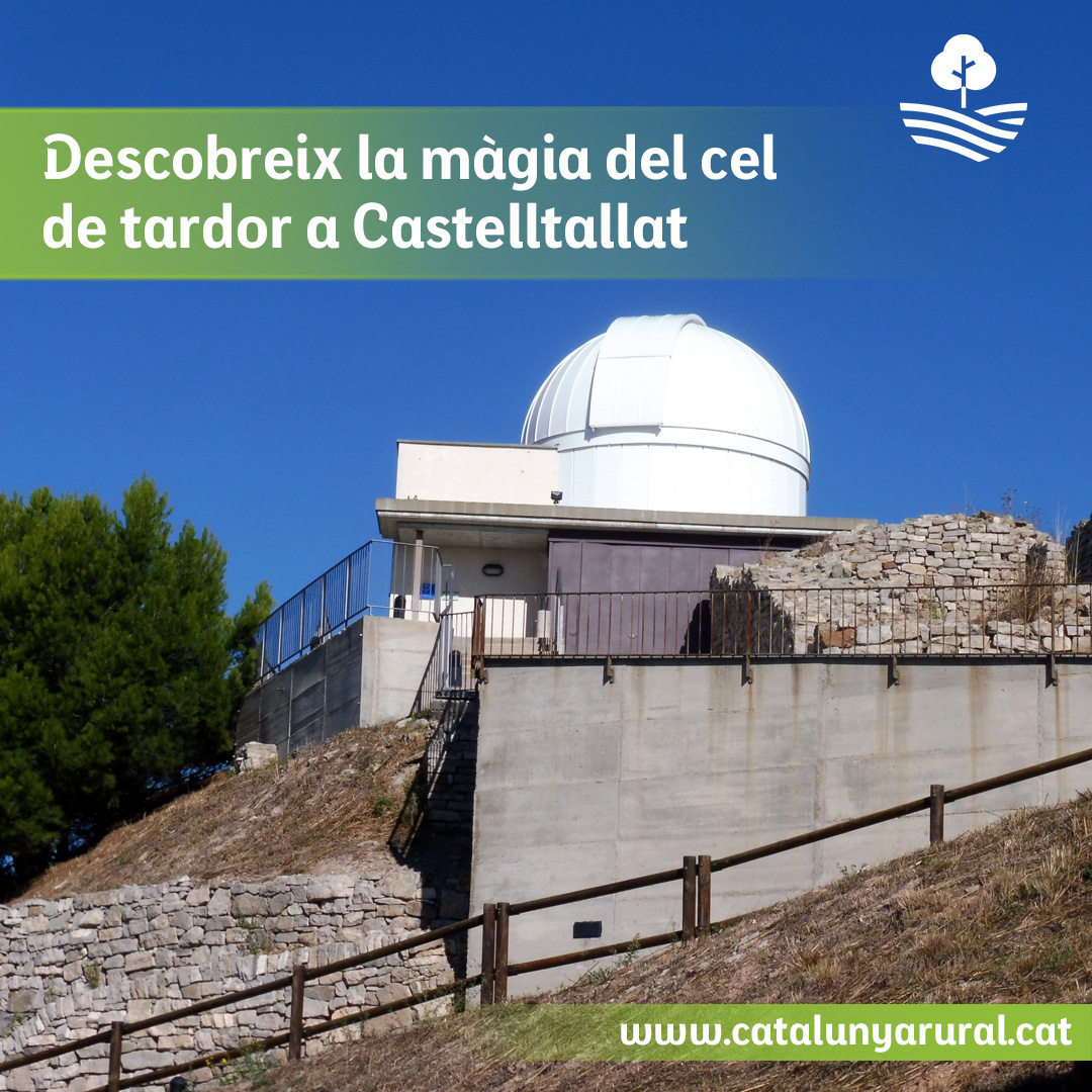 ¡El cel profund t’espera a l’Observatori de Castelltallat! 🍁

Aquesta tardor, descobreix l’univers com mai abans amb activitats de dia i nit. Galàxies, planetes i molt més!

Reserva la teva visita: goo.su/fqZsOc

#ObservatoriCastelltallat #CelDeTardor #Astroturisme