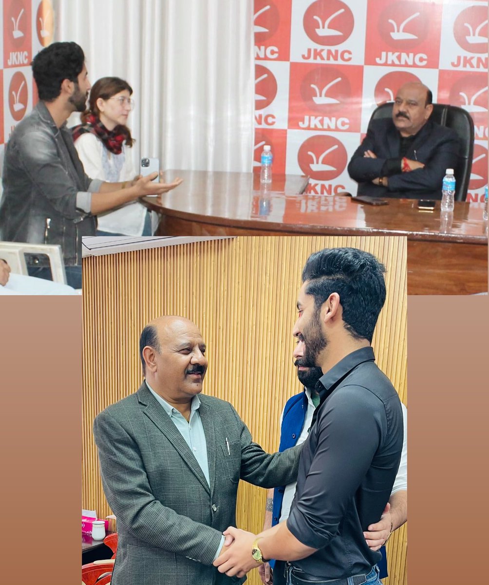 kichloo_saqib's tweet photo. Today had a productive discussion with the Deputy Chief Minister jnb
@Surinderch55 about the challenges that students at Jammu University and other degree colleges of jammu province are facing.
@JKNC_ https://t.co/wJi12x8lsu