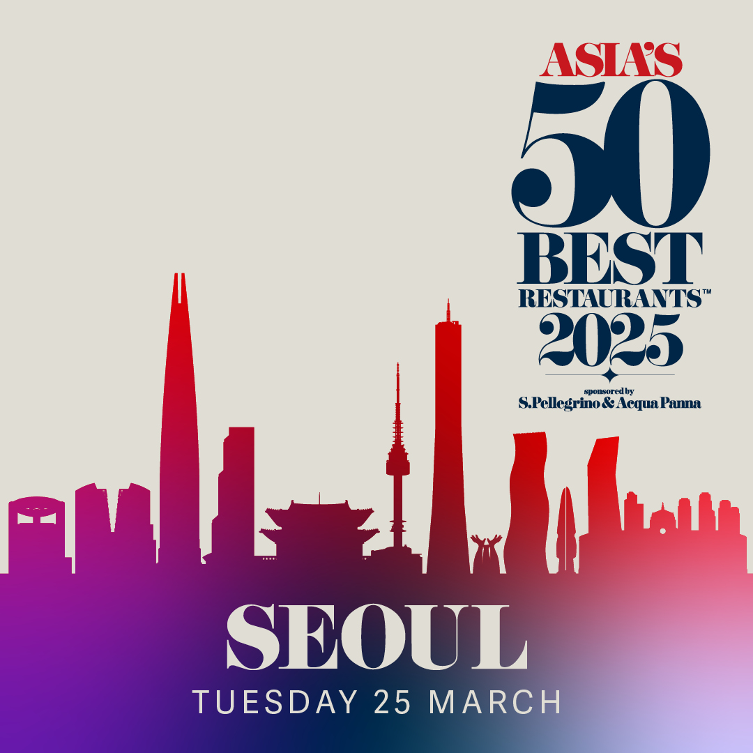 TheWorlds50Best's tweet photo. BREAKING NEWS: For its 13th edition, Asia’s 50 Best Restaurants 2025, sponsored by S.Pellegrino &amp; Acqua Panna, will be revealed LIVE from Seoul on 25th March 2025! 

Learn more here: https://t.co/PT4NMOBqGZ

#Asias50Best @theworlds50best @sanpellegrino @seoulcity https://t.co/Hmt8koNBux