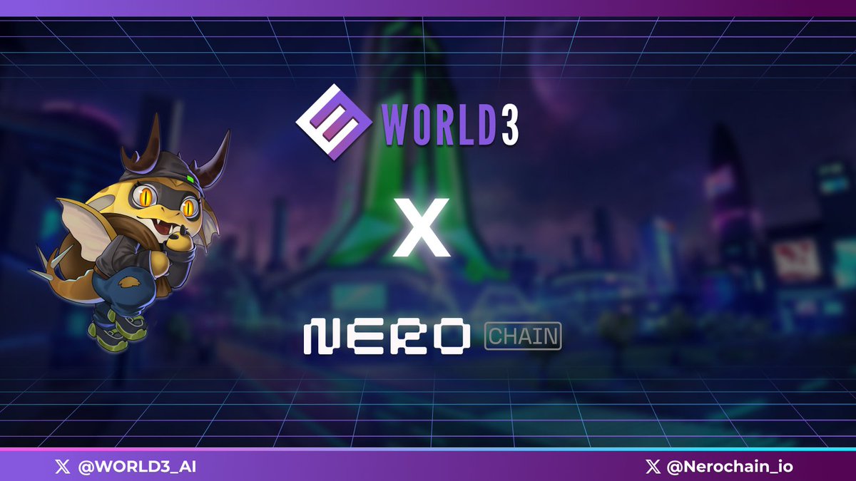 WORLD3_AI's tweet image. 🌐 A New Era of Blockchain Innovation! 🎉

WORLD3 is proud to announce our partnership with @Nerochain_io, the blockchain that’s solving the Blockchain Trilemma and empowering users with true choice and freedom.

By integrating with NERO Chain, WORLD3 is taking a giant leap…