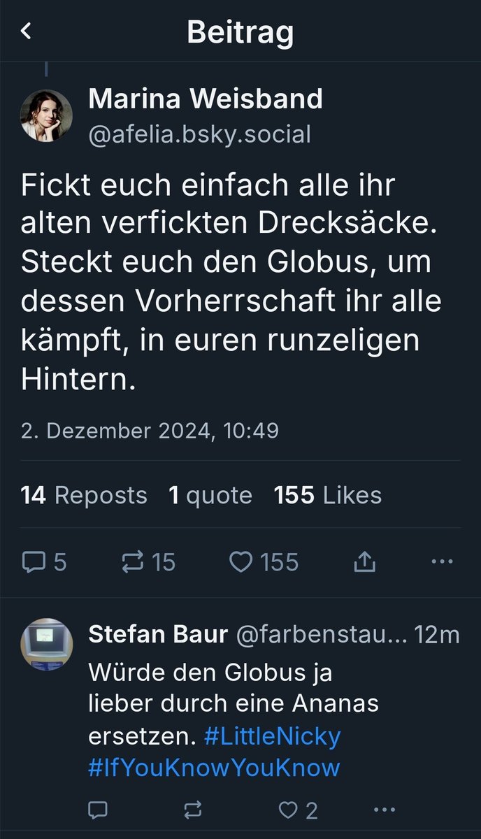 StmDer's tweet photo. Ich finde den zivilisatorischen Endkampf um die Frage "auf welcher Plattform geht es gesitteter zu", einmal vergnüglich und das andere Mal dann wieder lähmend. https://t.co/jGp3uyRSvL