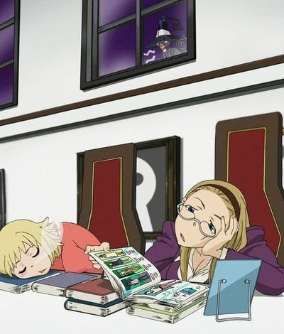 DeathsPistol's tweet photo. "Oh man, what a long day of nothing! Feels like school dragged on forever!"

Browsing some new magazines she'd procured. https://t.co/uYBoArZLn9
