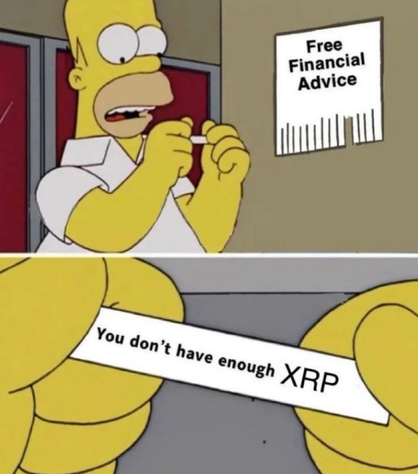 🚨NOT FINANCIAL #XRP ADVICE🚨 But the #simpsons have been incredibly  accurate in predicting the future! Just saying.... #Homer #Simpson #crypto  #XRPHolders