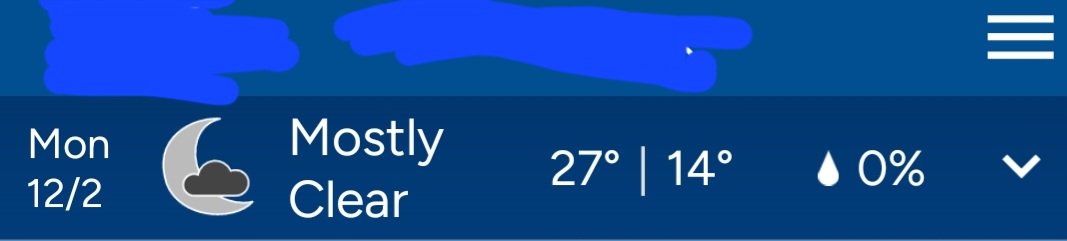 Ain't no way it was 27° today. It was snowy and windy. I didn't want to leave the warmth of my bed this morning, but sadly, I don't get paid like my dad for a snow day for it being cold. I would change places with him for a day, but what he does for a living is scary.