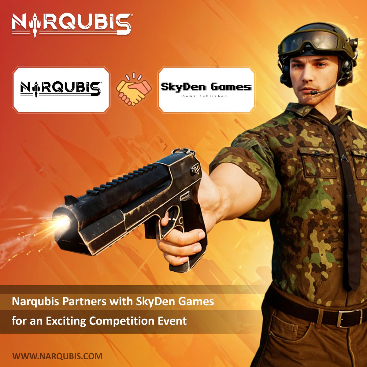 Narqubis's tweet photo. Narqubis Partners with Sky Den Games for an Exciting Competition Event

We’re excited to announce a thrilling collaboration between Narqubis Games Private Limited and Sky Den Games, a leading platform for indie game competitions. 

#eSports #narqubis https://t.co/pdx4dbbWbC