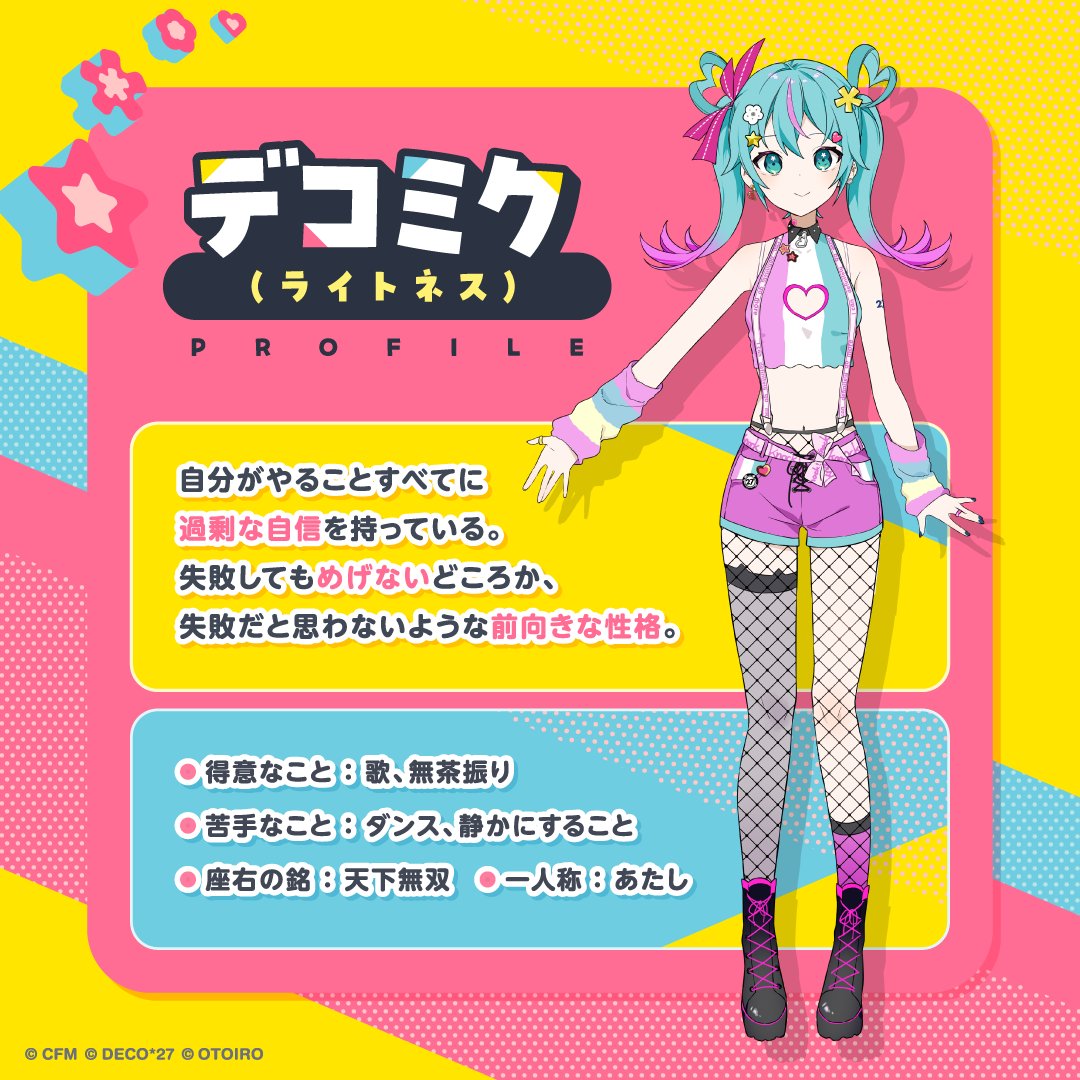 デコミク(ライトネス) プロフィール#初音ミク #デコミク #DECO27