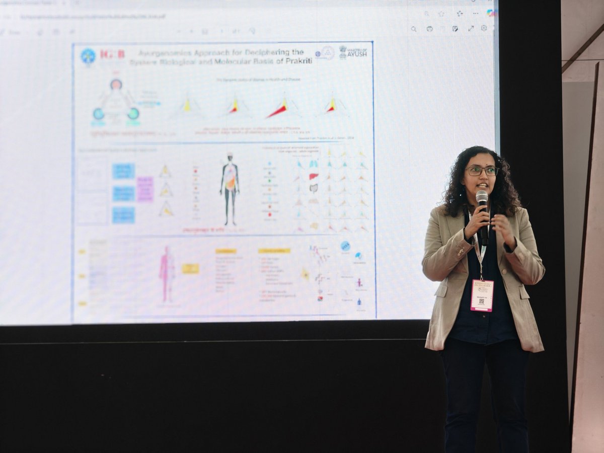 sangee_felix's tweet image. Day 2 - IISF 2024, IIT Guwahati
The IGIB team at @CSIR_IND Pavilion explained about the research @igibsocial. @1hemantkgautam delivered an insightful introduction, followed by @deep_punera&apos;s engaging discussion on Ayurgenomics and the  role of preventive &amp;amp; personalized medicine.