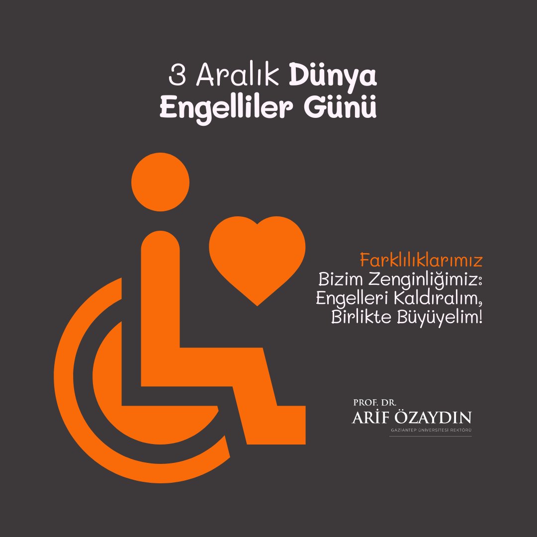 Engel bedende değil kalpte, ruhta ve zihniyettedir. 3 Aralık Dünya Engelliler Günü’nün toplumsal farkındalık için vesile olması temennisiyle.
Herhangi bir Aralık'ta değil her zaman yanınızdayız.