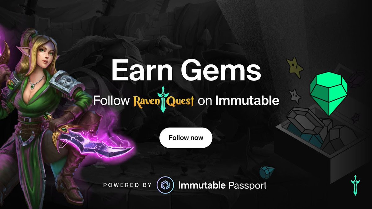 If 11 Million $QUEST wasn’t enough | Follow us on Immutable and instantly unlock Gems! 

But... WEN Gems Utility? 🤔

A little Munk told us "Gem Alpha Incoming" 👀

Consider this your sign to start stocking up.

(Link in comments 👇)