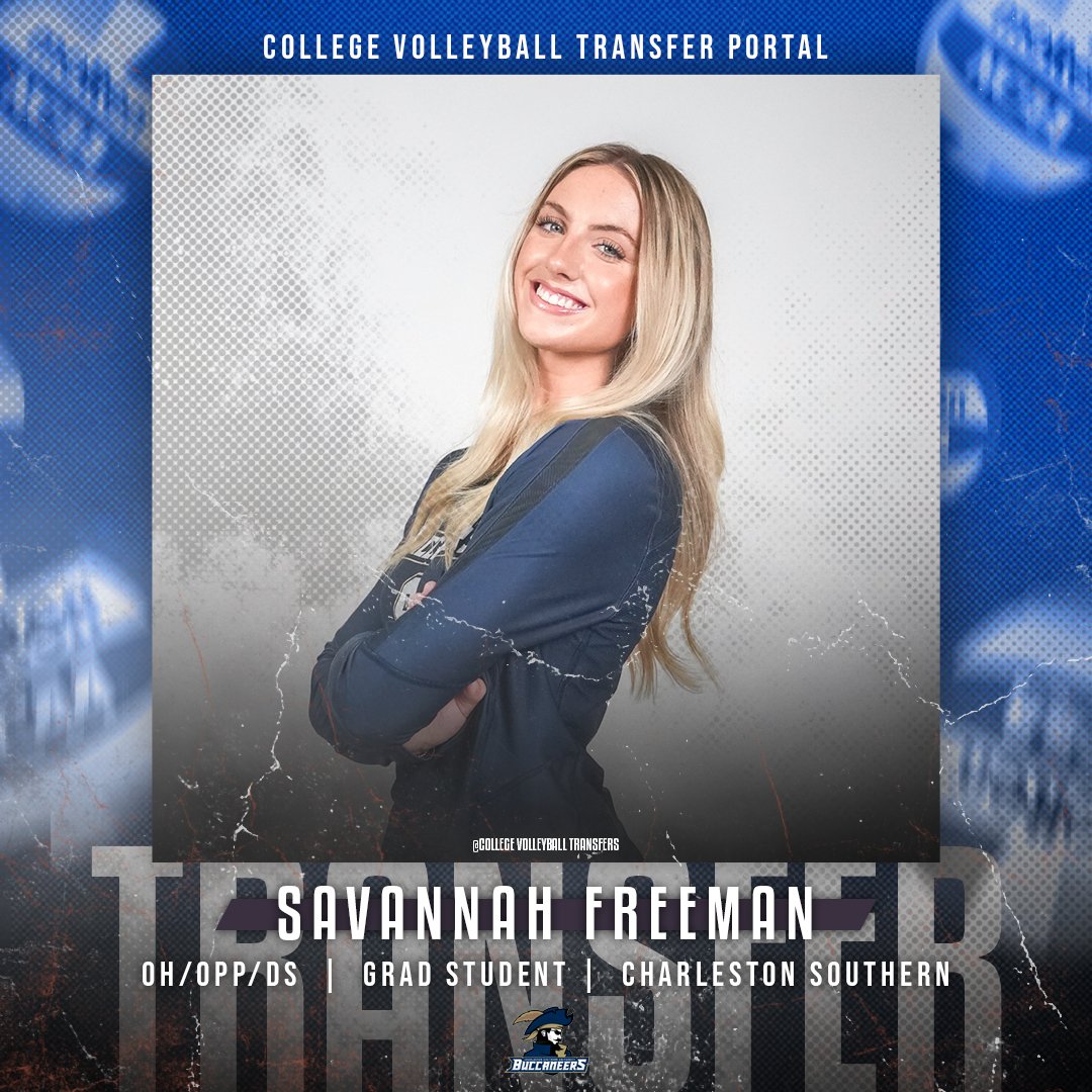 𝗜𝗻 𝗧𝗵𝗲 𝗣𝗼𝗿𝘁𝗮𝗹

✏️: Savannah Freeman
🏐: OH/OPP/DS
🎓: Grad Student
📍: Charleston Southern
❌: <a href="/savannahf118/">savannah freeman</a>

#CollegeVBTransfers | #NCAAWVB