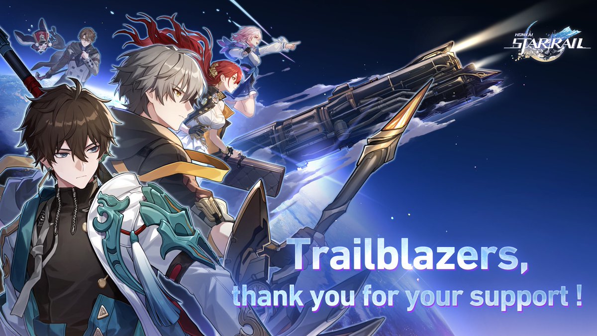 honkaistarrail's tweet photo. All-Stars Celebration | A Special Thanks to Trailblazers
Honkai: Star Rail has been awarded the "Golden Joystick Awards 2024 Still Playing Award (Mobile)" and the "PlayStation® Partner Awards 2024 PARTNER AWARD" among other honors.
To thank Trailblazers for your continuing support, we will be gifting Stellar Jade ×1000 via in-game mail on 2024/12/04 at 00:00 (server time)!
We are glad to spend this time with you, and may this journey lead us starward.
※ Until the end of Version 2.7, all Trailblazers at Trailblaze Level 4 or higher can claim the thank-you reward via in-game mail.
#HonkaiStarRail