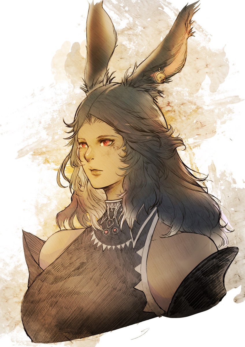 SaintrapA's tweet photo. Ffxiv characters done! An Aura, lalafell, Viera, and Miqote! #ffxiv #art #artwork #ffxivart #finalfantasy #squareenix https://t.co/OjZxhsQlxo