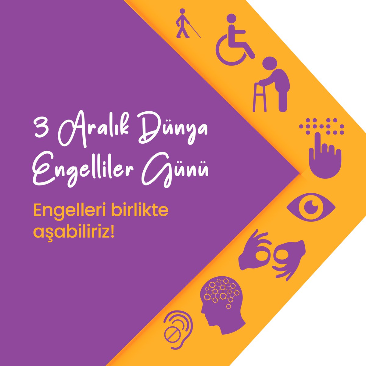 UgurOkullari's tweet photo. Engelleri birlikte aşabiliriz!🙌
Uğur Okulları olarak, herkesin eşit haklarla ve engelsiz bir dünyada yaşaması gerektiğine inanıyoruz. Bugün, farkındalık oluşturma ve dayanışma için adım atma günü. 
Çünkü hayatta en büyük engel, sevgisizliktir.
#DünyaEngellilerGünü https://t.co/j1oaPOu9fR