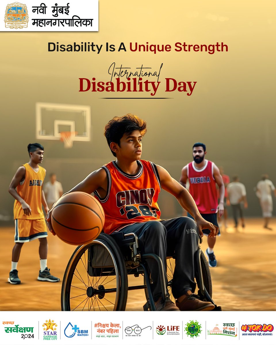 NMMConline's tweet photo. Abilities shine beyond disabilities. Let’s build a world of inclusion, respect, and opportunity for all. 🌍💪
 #DisabilityStrength #InternationalDisabilityDay

#SustainableLiving #RecycleRight #NewYearGoals
#EcoFriendlyLiving #SustainableChoices #SayNoToPlastic  #NishchayKelaNumberPahila
#SHS2024 #SwachhataHiSeva2024 #SwabhavSwachhata
#SanskaarSwachhata 
#TokDo #CleanerCity #EcoFriendlyChange #UrbanCleanUp #GreenCityVision #SustainableFuture #CityImprovement #EnvironmentalImpact #CleanUpChallenge #CommunityCleanUp #MakeADifference