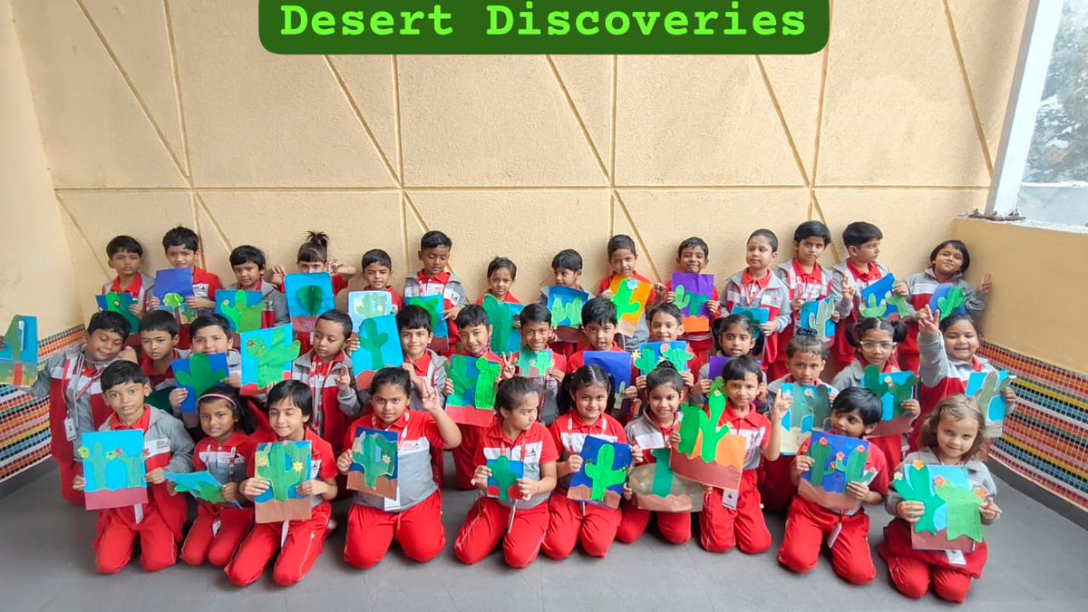 odmpublicschool's tweet image. Learning Through Fun and Creativity - Desert Discoveries! 🌵✨
Our little learners from Nursery to UKG had an exciting day as they explored the unique world of desert vegetation! 🏜️ 🌟🌈
#LearningThroughFun #DesertExploration #CreativeLearning #KidsActivities #FunWithScience