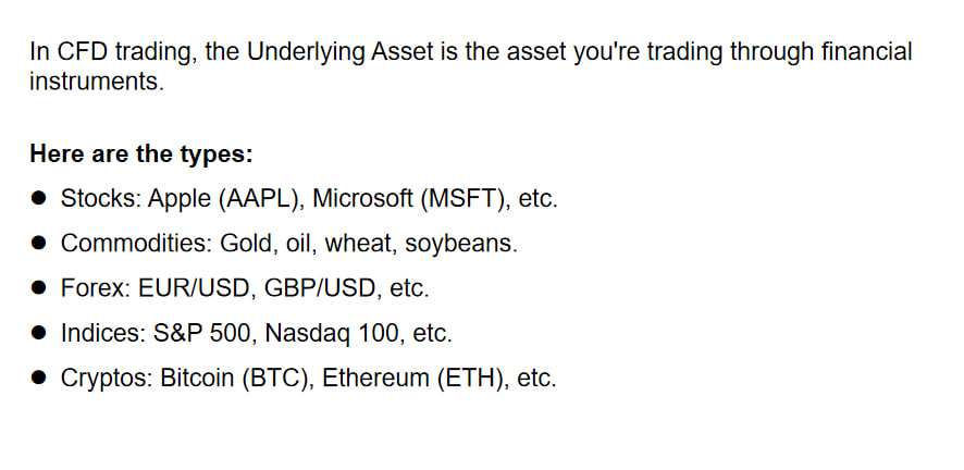 Chrstmas_Steve's tweet photo. Underlying Assets in CFD trading!
#CFDLearning #TradingBasics https://t.co/kmRIqS7AKk