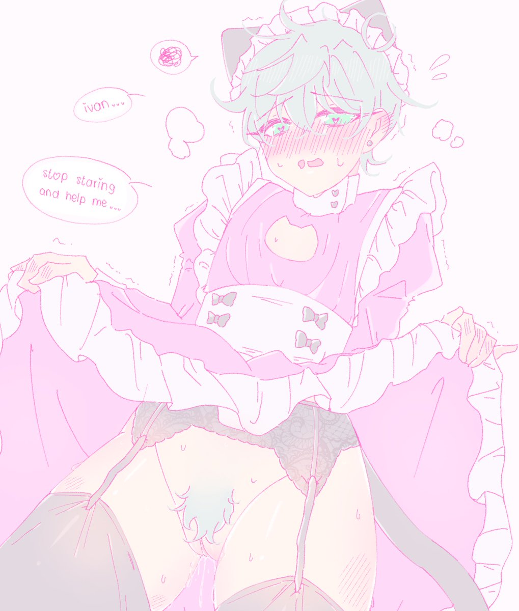 wuvtill's tweet photo. needy cat maid till 🎀 luckily ivan’s there to help him!! ໒꒰ྀི♡˵ᴗ͈ . ᴗ͈ ꒱ྀི১ ( tillussy save me… )

#ivantill #alnst https://t.co/0CK93FGHGK