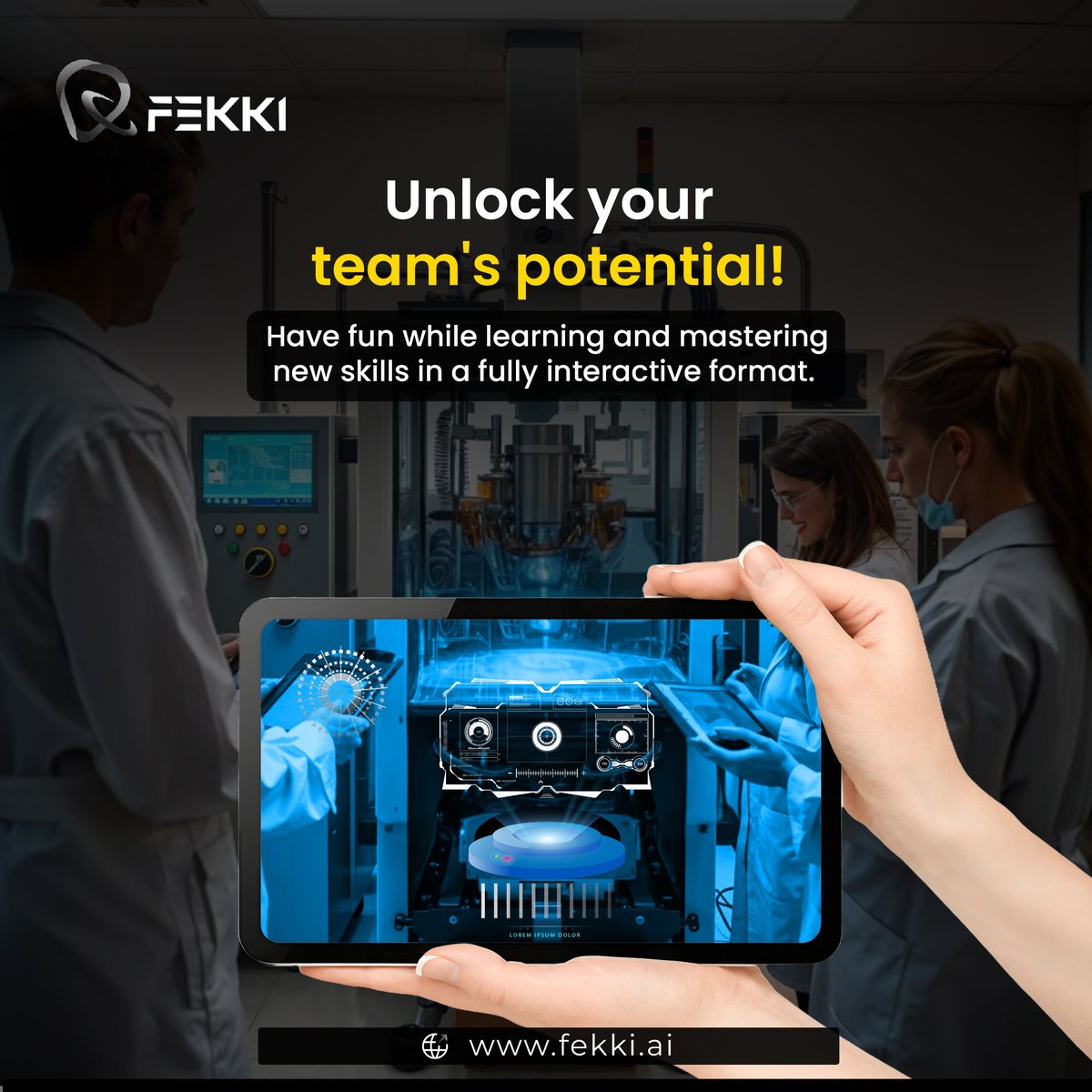 Fekki_io's tweet photo. Empowering Teams, Elevating Skills!

Fekkis AR provides an augmented reality platform for team upskilling. https://t.co/jn9sZyWqrS