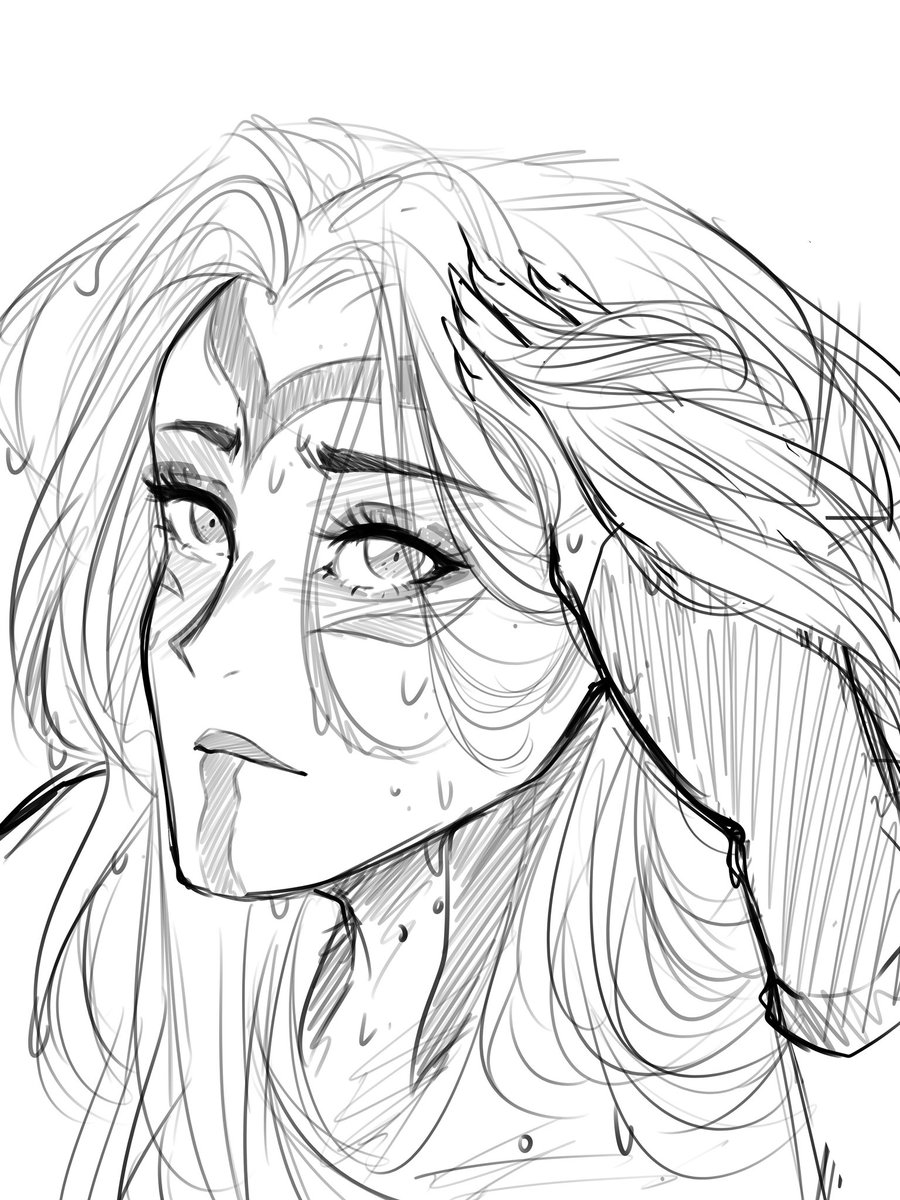 SaraRaelyn's tweet photo. Sketch dump….and yea…I sort of intend to finish these one day 👀🤣 #sketch #anime #wip #digitalsketch #oc #animeoc #digitalart #animeart #ocsketch https://t.co/7xEZb6ofZL