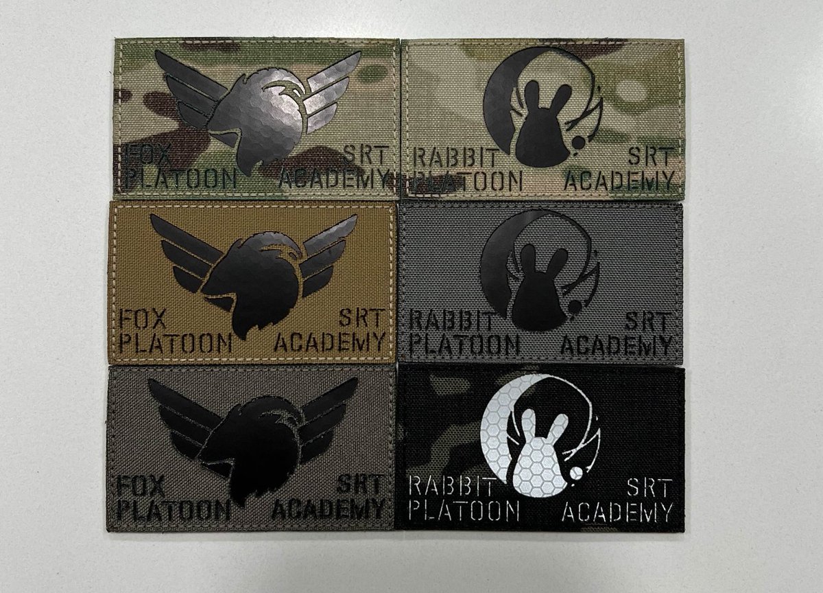 Fox Platoon &amp; Rabbit Platoon Laser Cut Patches SoonTM
