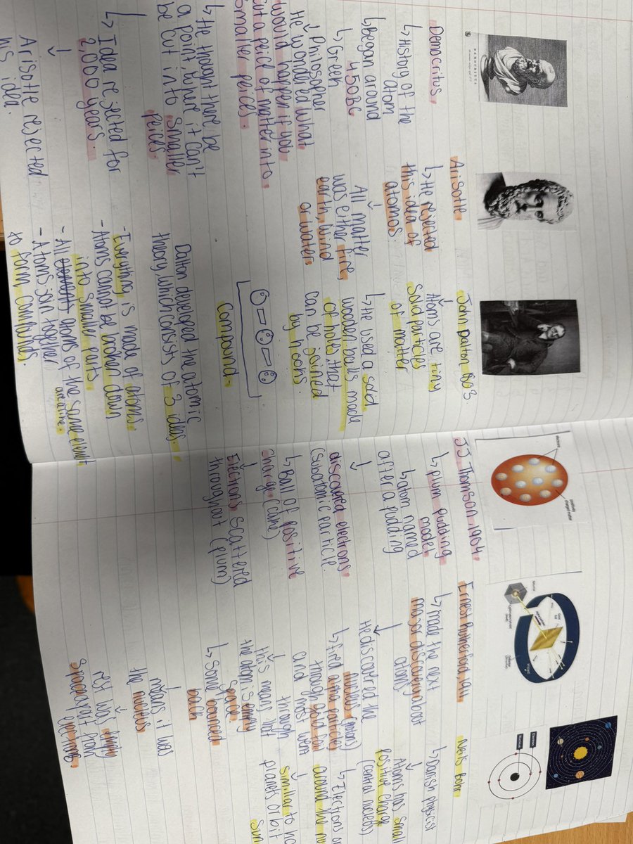Always impressed with the effort that my year 8 scholars go to <a href="/BrookMeadAcad/">Brook Mead Academy</a>  Look at these timelines for the history of the atom! 🤩