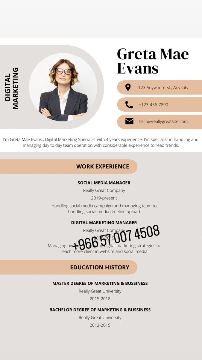 أفضل تصميمات السيرة الذاتية باللغة الإنجليزية 💫
تعتبر السيرة الذاتية واحدة من أهم الوثائق التي سوف تكتبها في حياتك. ✨
تواصل معنا Wa.me/966570074508  
#وظائف_الرياض
#سيرة_ذاتية 
#StarAcademy 
#النصر_السد