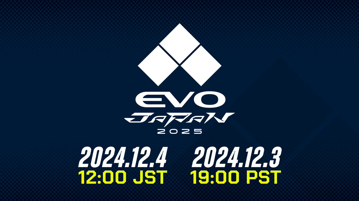 備えて。

#EVOJ25 #EVOJapan2025