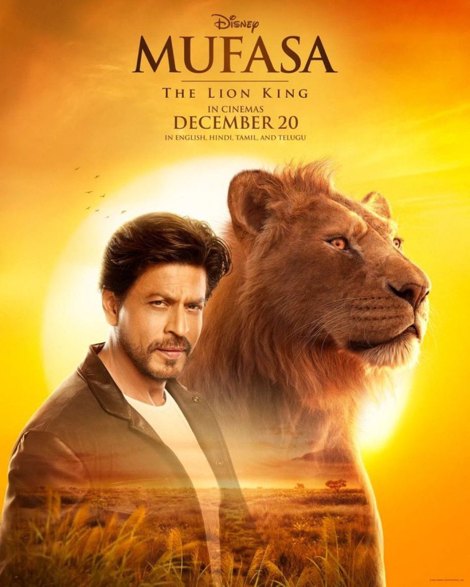 ♡♔SRKCFC♔♡™ (@srkchennaifc) on Twitter photo #ShahRukhKhan <a href="/iamsrk/">Shah Rukh Khan</a> in the first-ever poster of #Disney’s much-anticipated family entertainer #MufasaTheLionKing
Watch Mufasa 🦁 The Lion King in cinemas from 20th December.
<a href="/iamsrk/">Shah Rukh Khan</a> #AryanKhan #AbRamKhan <a href="/DisneyStudiosIN/">Walt Disney Studios India</a> #ShahRukhKhan <a href="/iamsrk/">Shah Rukh Khan</a> in the first-ever poster of #Disney’s much-anticipated family entertainer #MufasaTheLionKing
Watch Mufasa 🦁 The Lion King in cinemas from 20th December.
<a href="/iamsrk/">Shah Rukh Khan</a> #AryanKhan #AbRamKhan <a href="/DisneyStudiosIN/">Walt Disney Studios India</a>